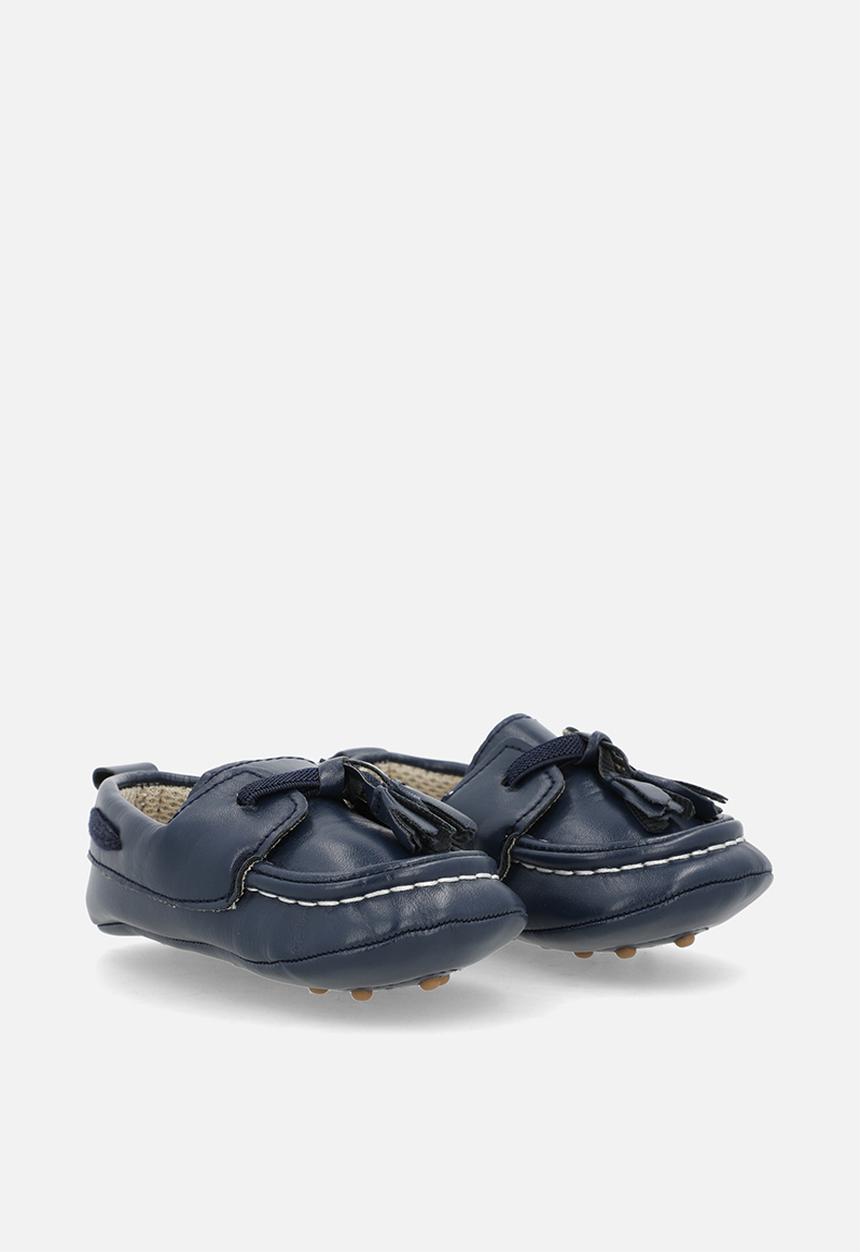 Pop Candy - Faux leather brogues - light navy