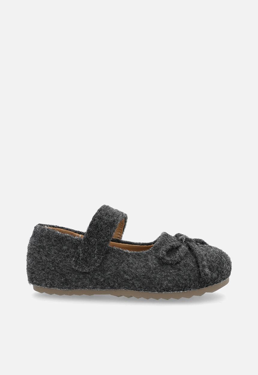 Pop Candy - Felt ballet pumps - dark grey