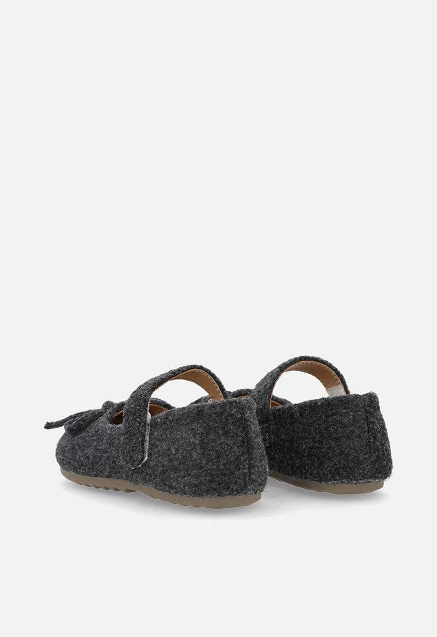 Pop Candy - Felt ballet pumps - dark grey