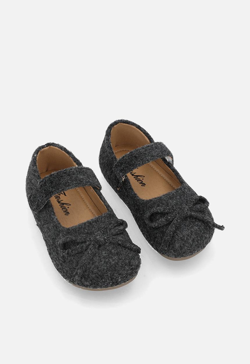 Pop Candy - Felt ballet pumps - dark grey
