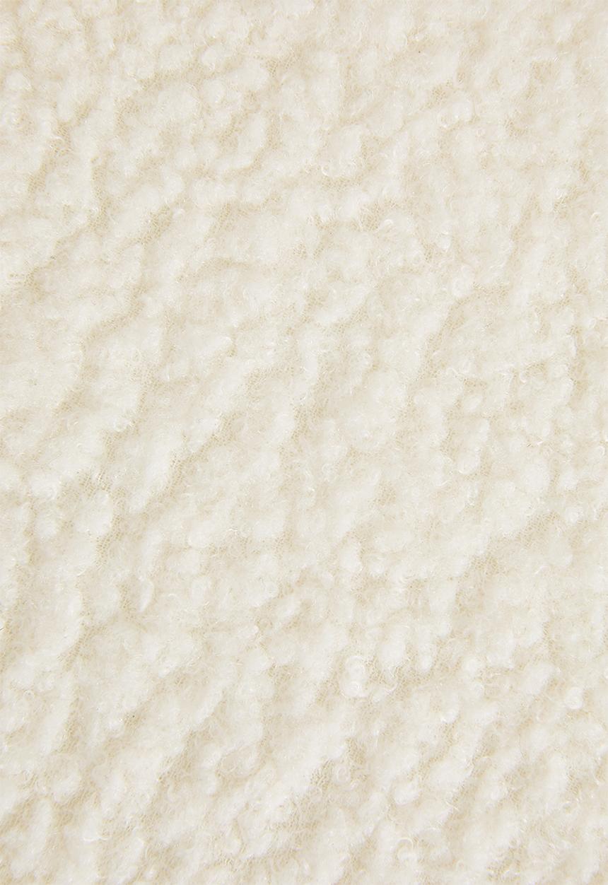 Pop Candy - Storage fleece ottoman - cream