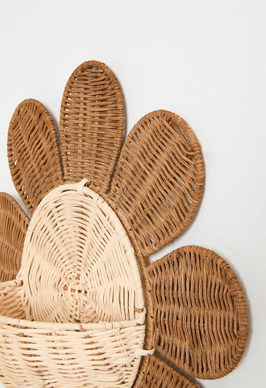 Pop Candy - Daisy wall basket - natural