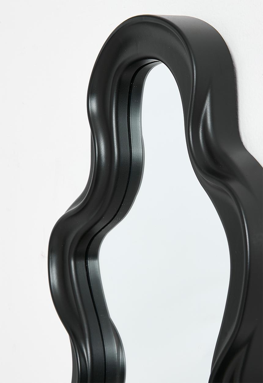 Pop Candy - Wavy-shaped mirror - black