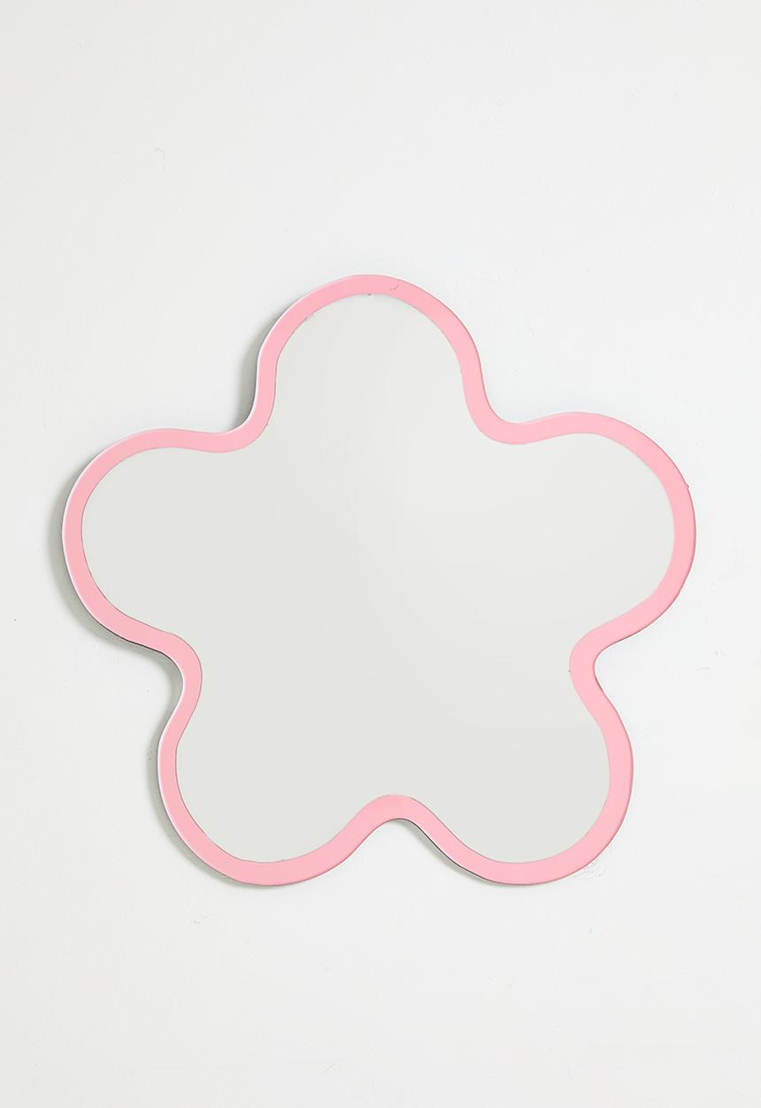 Pop Candy - Flower shaped mirror - pink