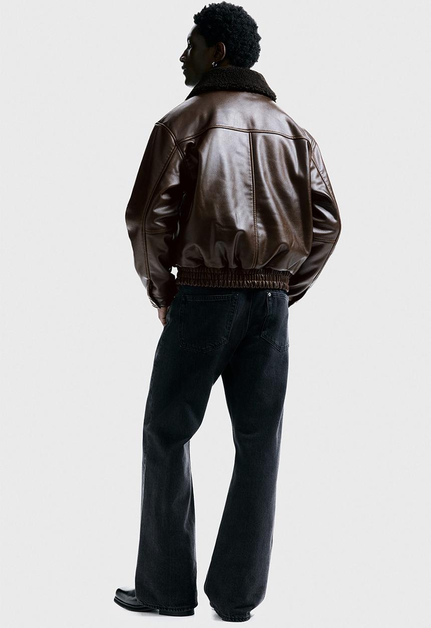 H&M - Padded aviator jacket - dark brown