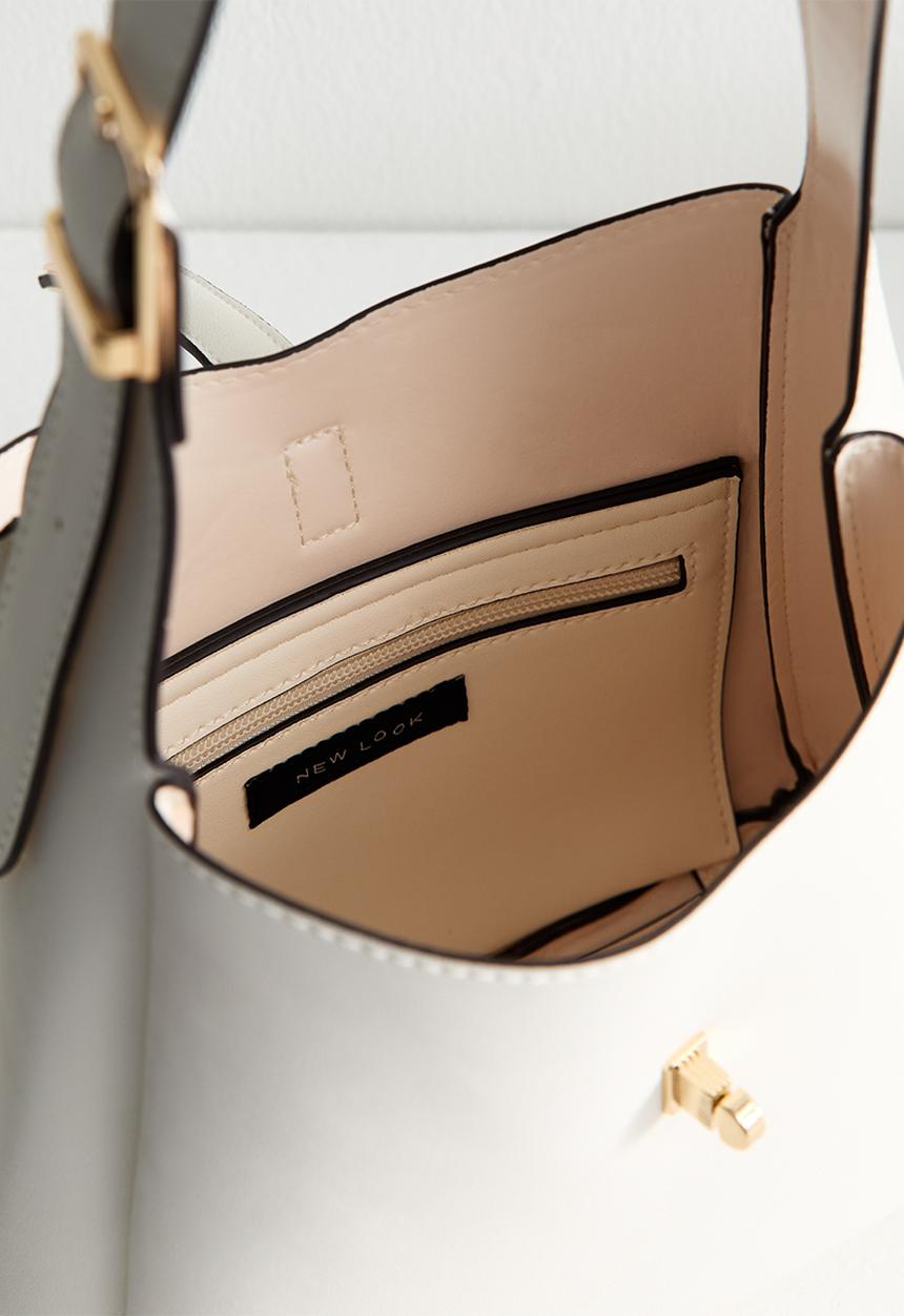 New Look - Lincoln link bucket bag - Cream