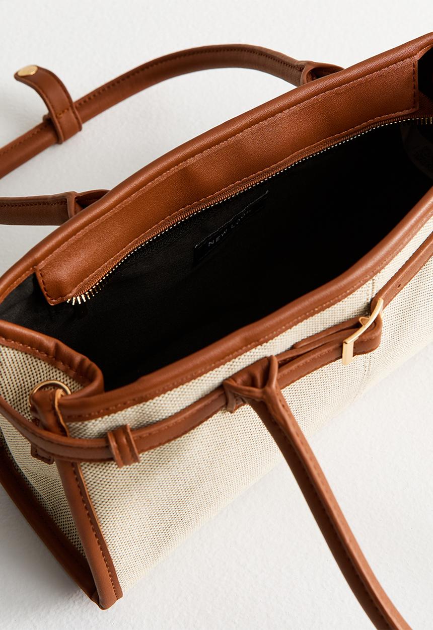 New Look - Bedford  BEW canvas tote- Natural