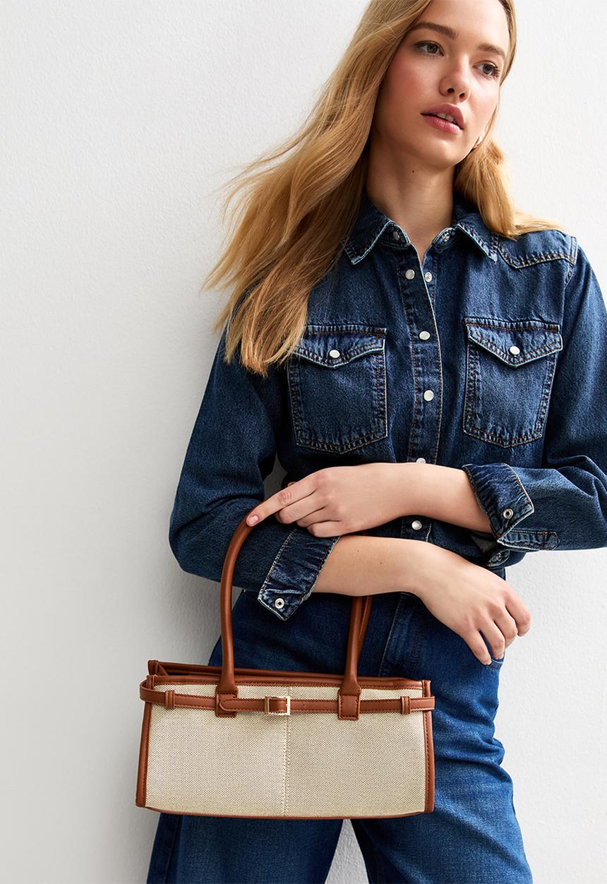 New Look - Bedford  BEW canvas tote- Natural