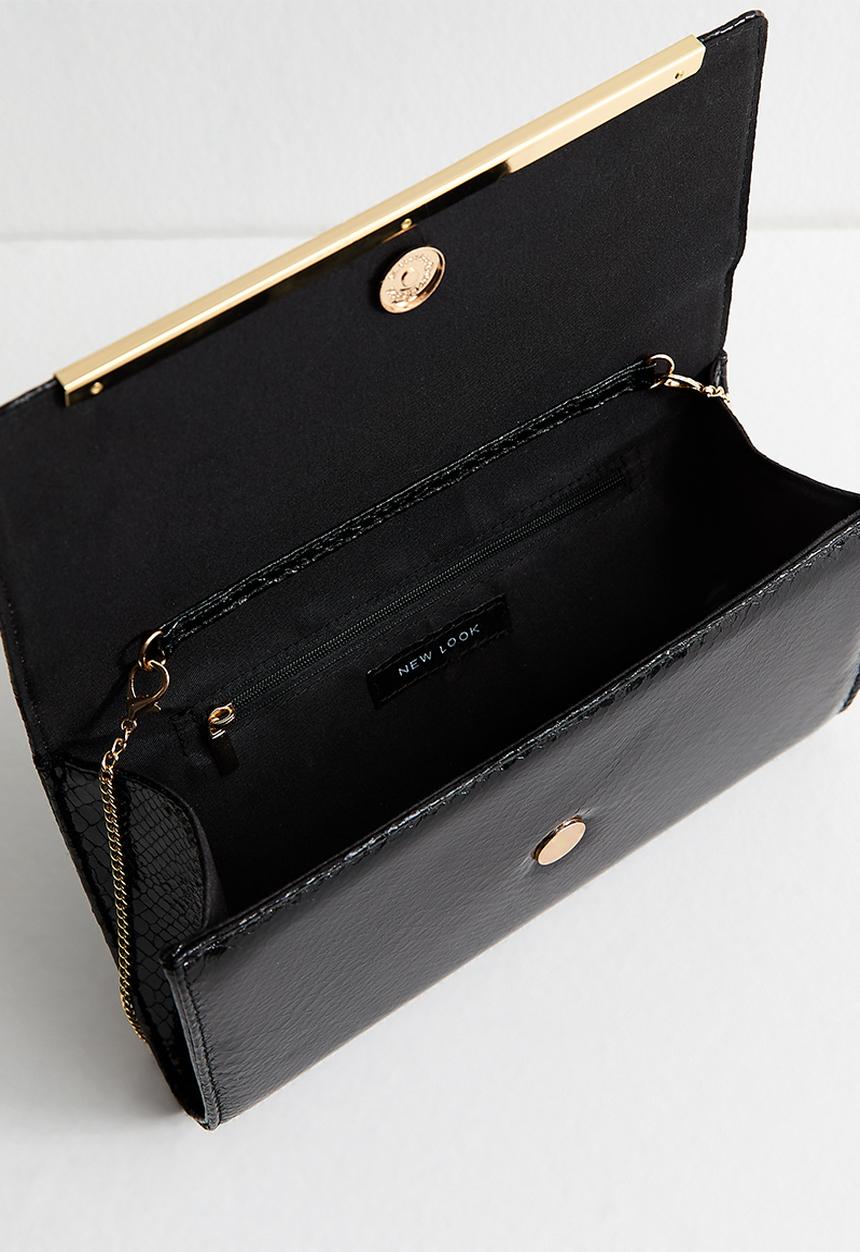 New Look - Ella bar clutch-black- Black
