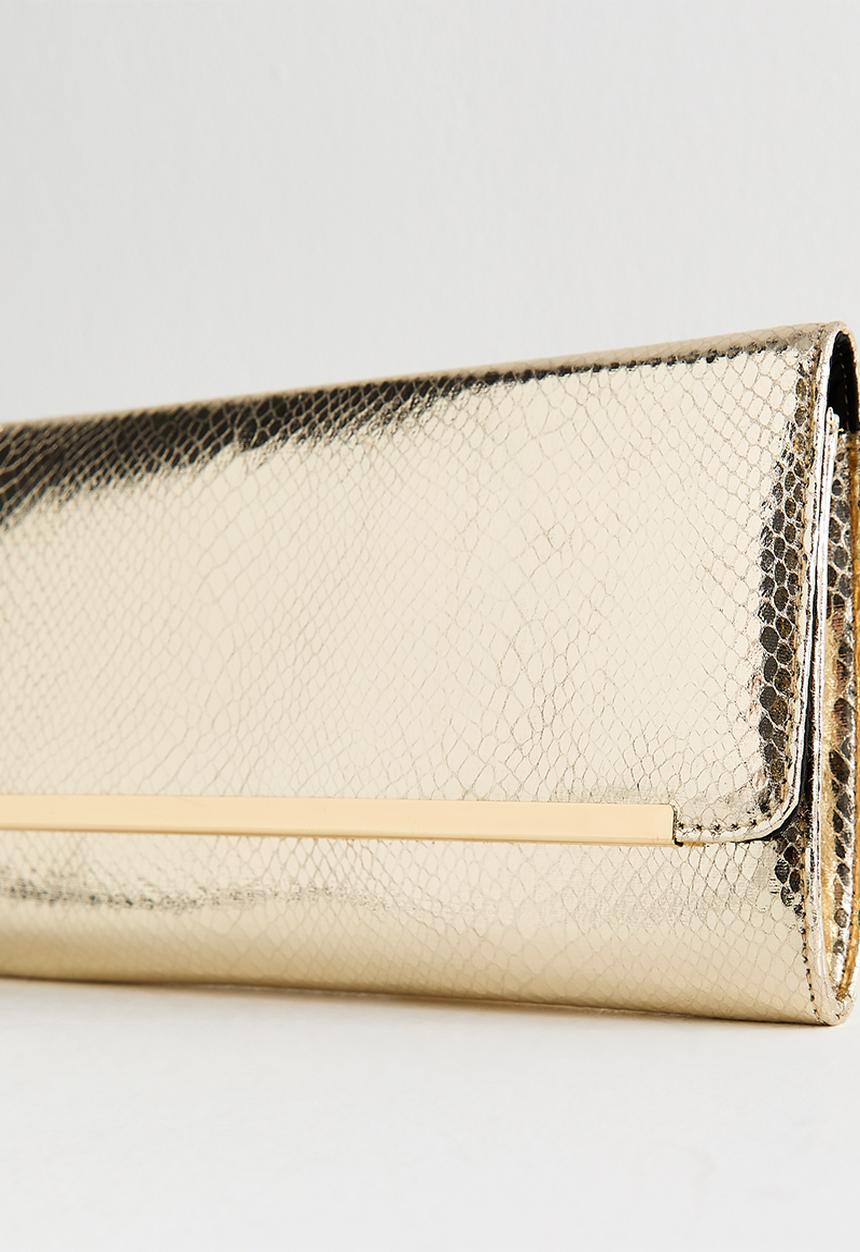 New Look - Ella bar clutch-gold- Gold