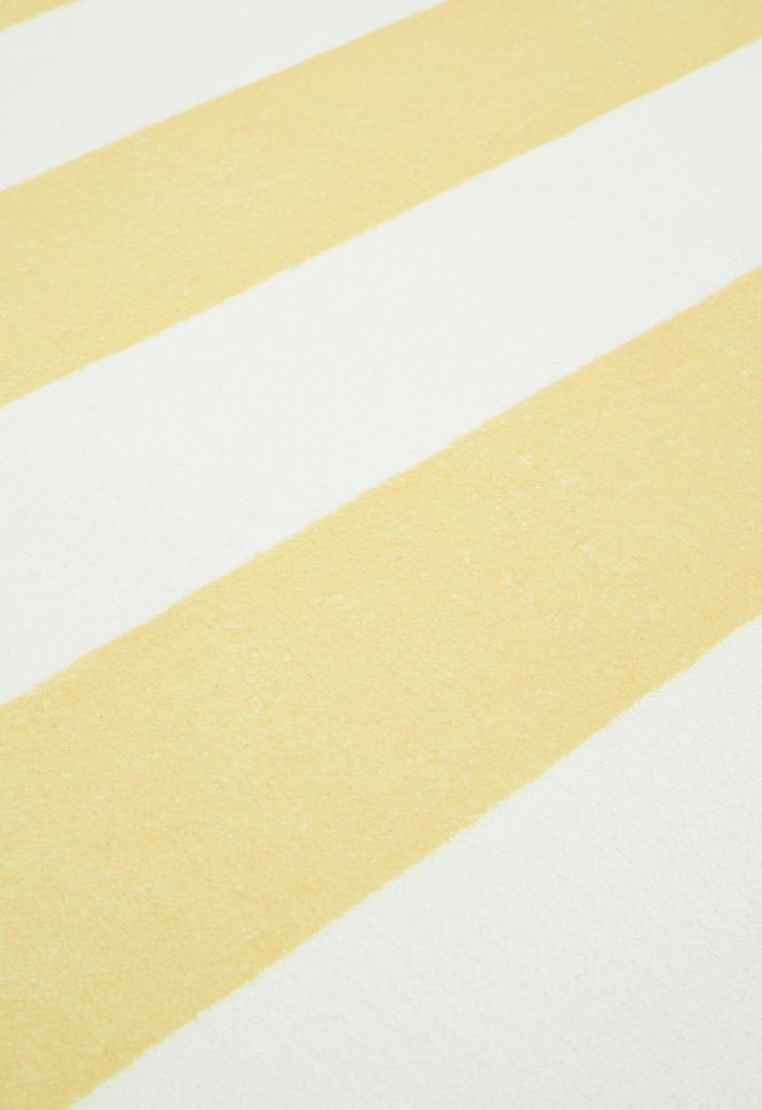 Pop Candy - Circular rug - yellow stripes
