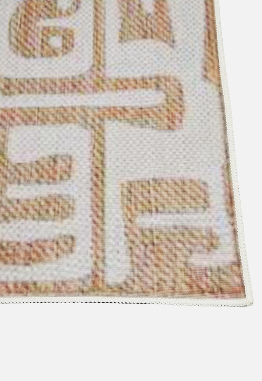 Pop Candy - Contemporary abstract rug - tan/white
