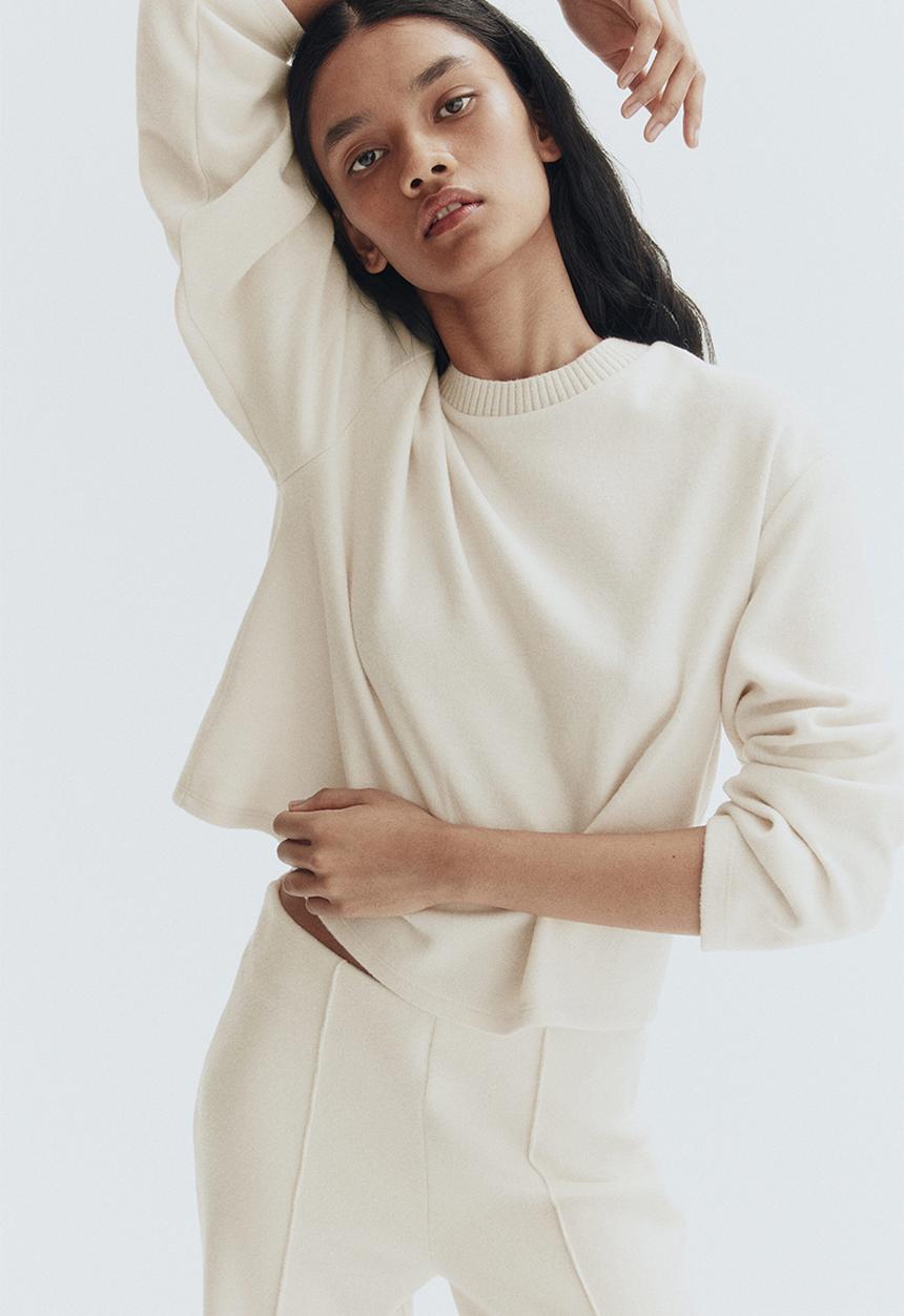 H&M - Oversized sweatshirt - light beige
