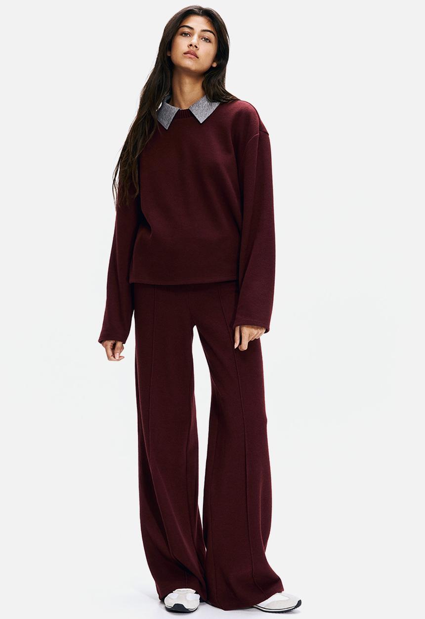 H&M - Oversized sweatshirt - burgundy