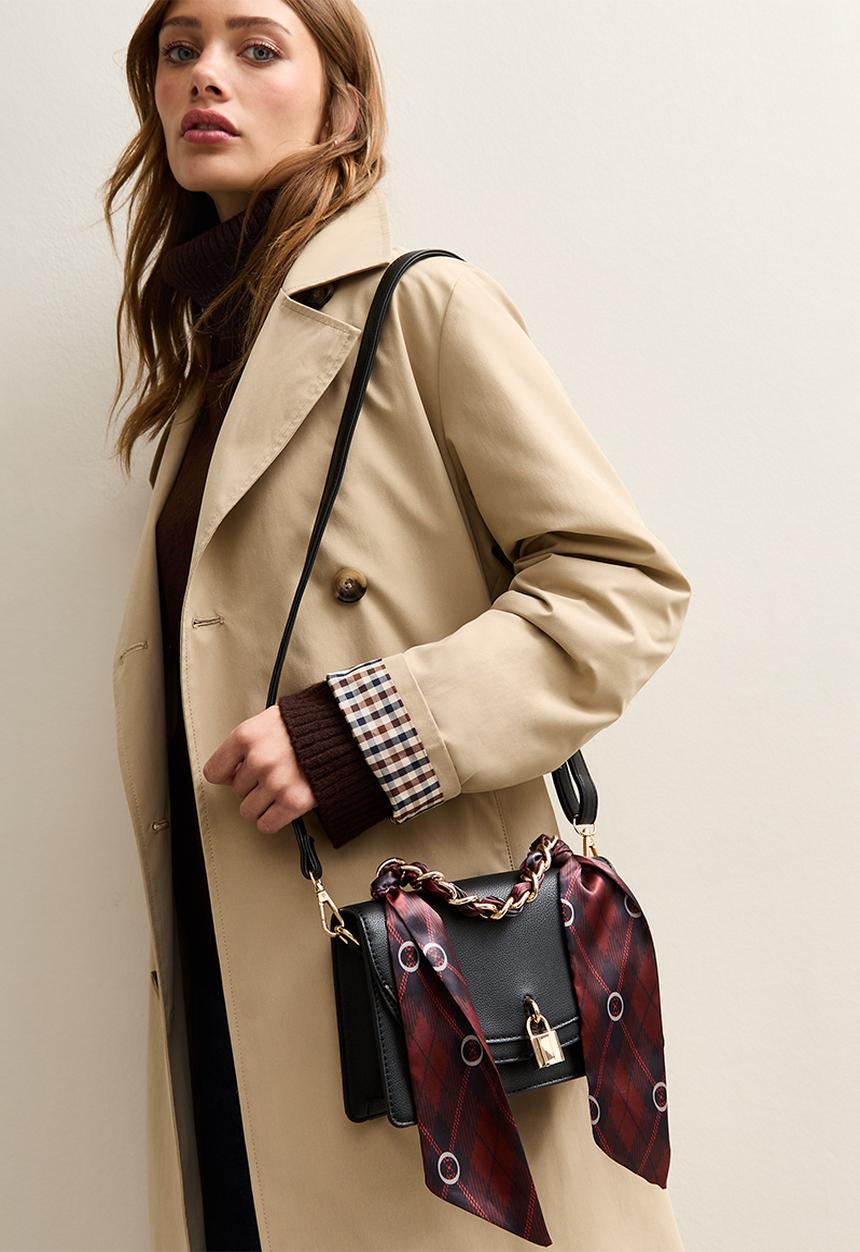 New Look - Skyla scarf top handle-black- Black