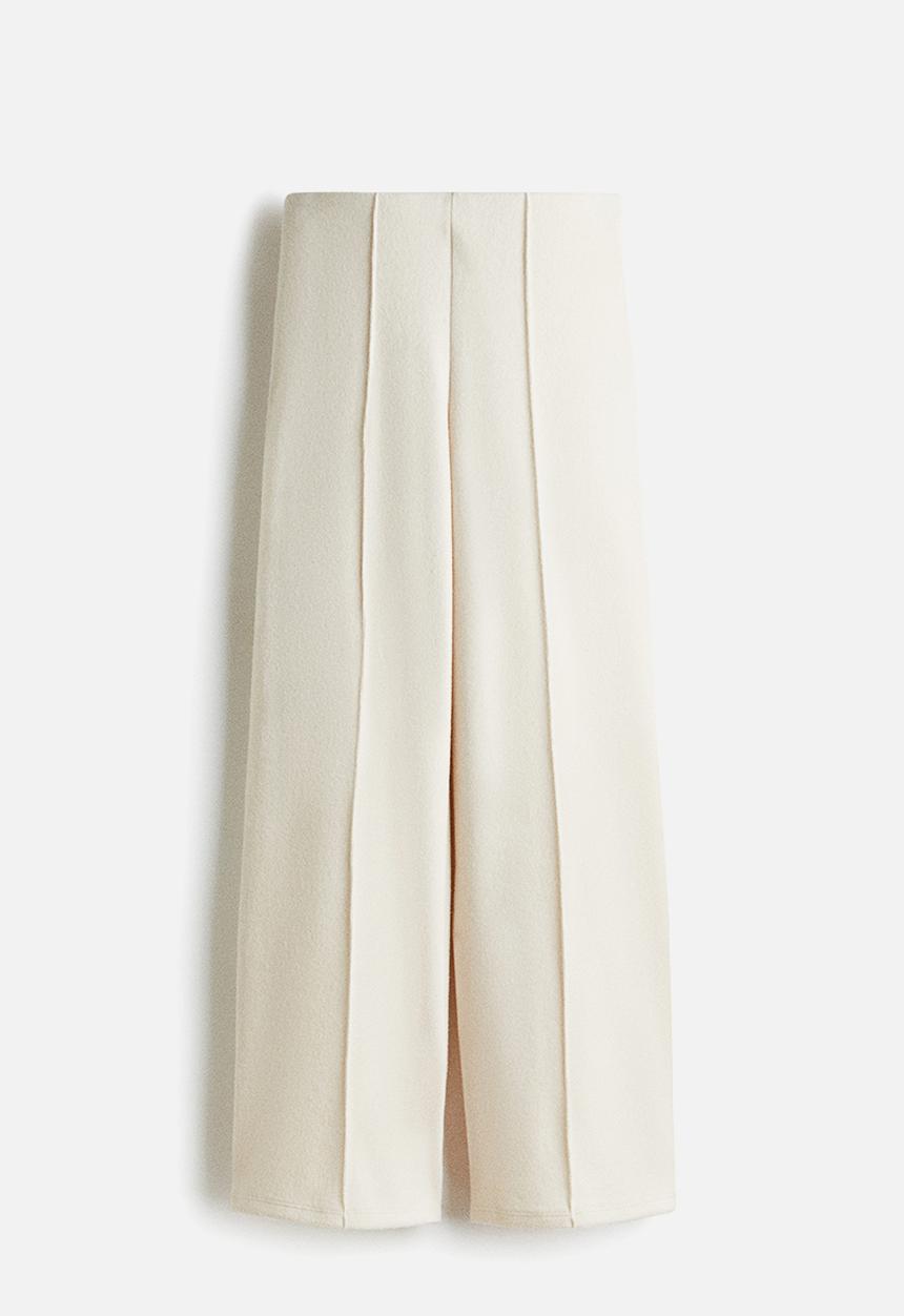 H&M - Crease-leg trousers - cream