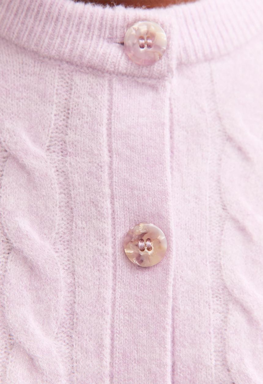 New Look - Cable cardigan - lilac