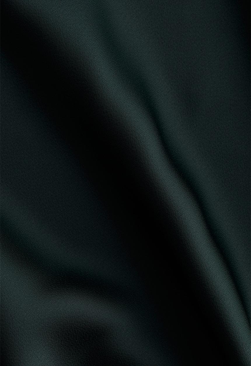 H&M - Satin maxi skirt - dark green