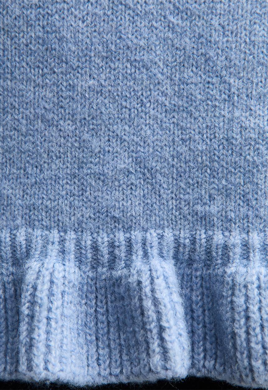 New Look - Ruffle jumper - mid blue