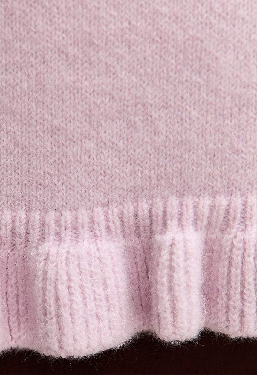 New Look - Ruffle jumper - lt pink