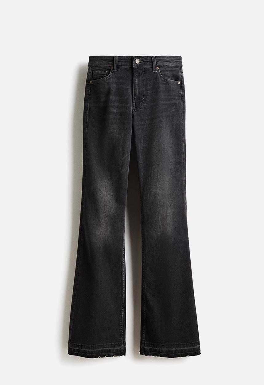 H&M - Flared high jeans - dark grey