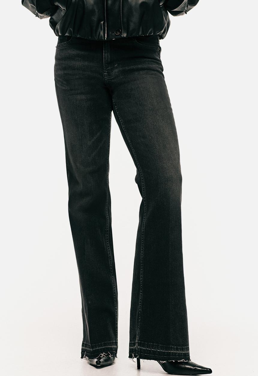 H&M - Flared high jeans - dark grey