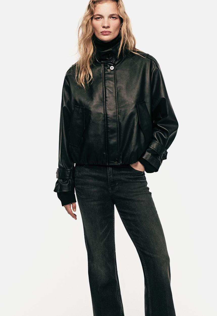 H&M - Flared high jeans - dark grey