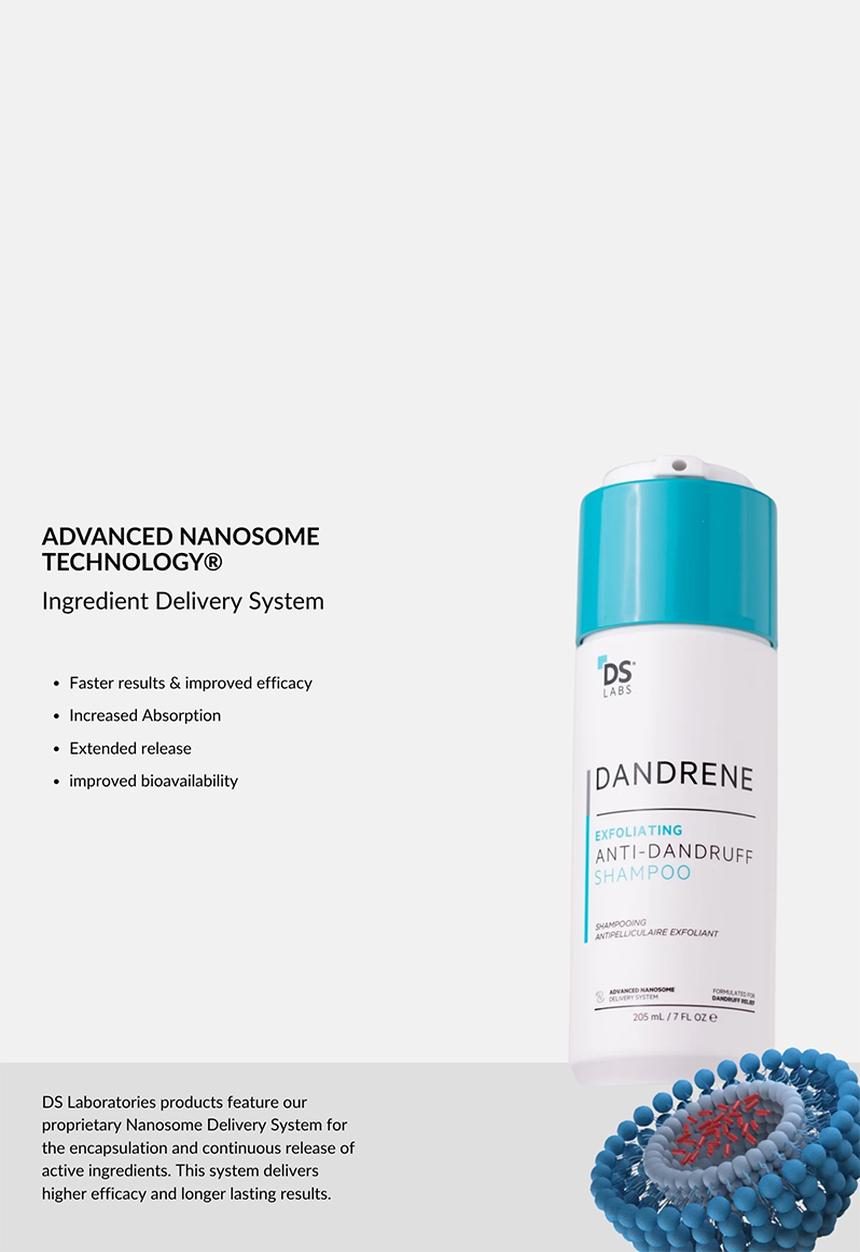 DS Laboratories  - Dandrene Anti-Dandruff Exfoliating Shampoo - 205ml