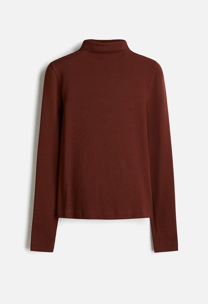 H&M - Turtleneck top - rust brown