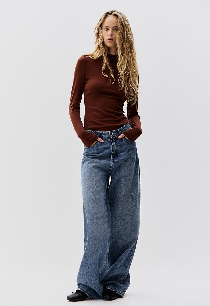H&M - Turtleneck top - rust brown