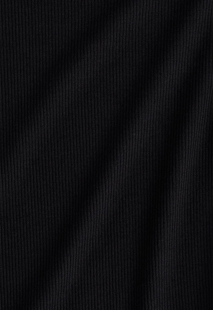 H&M - Ribbed jersey top - black