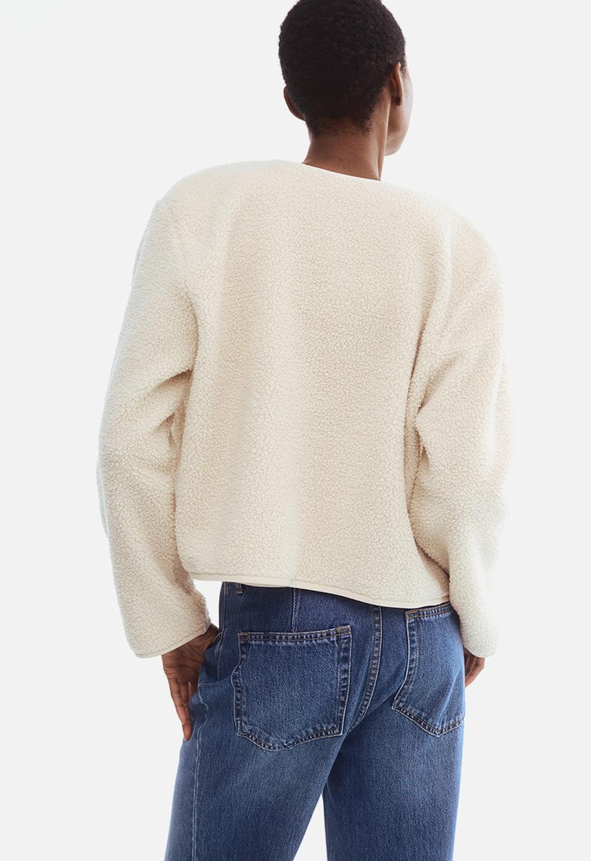 H&M - Teddy jacket - light beige