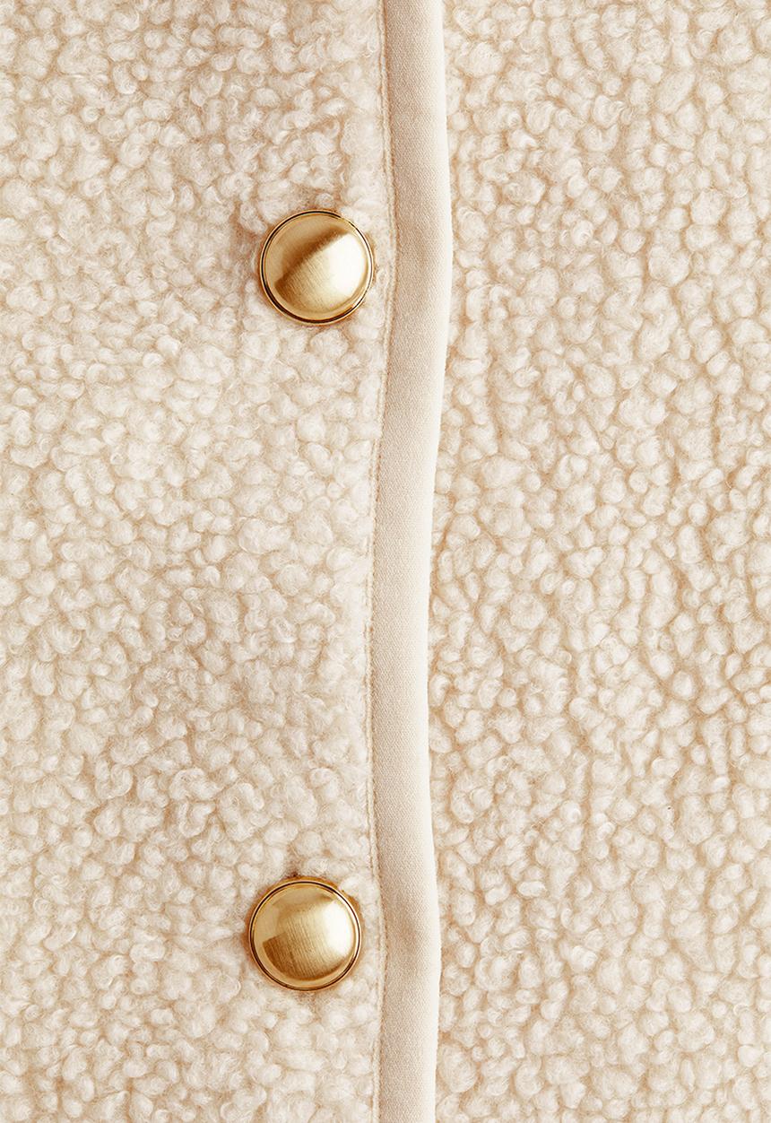 H&M - Teddy jacket - light beige