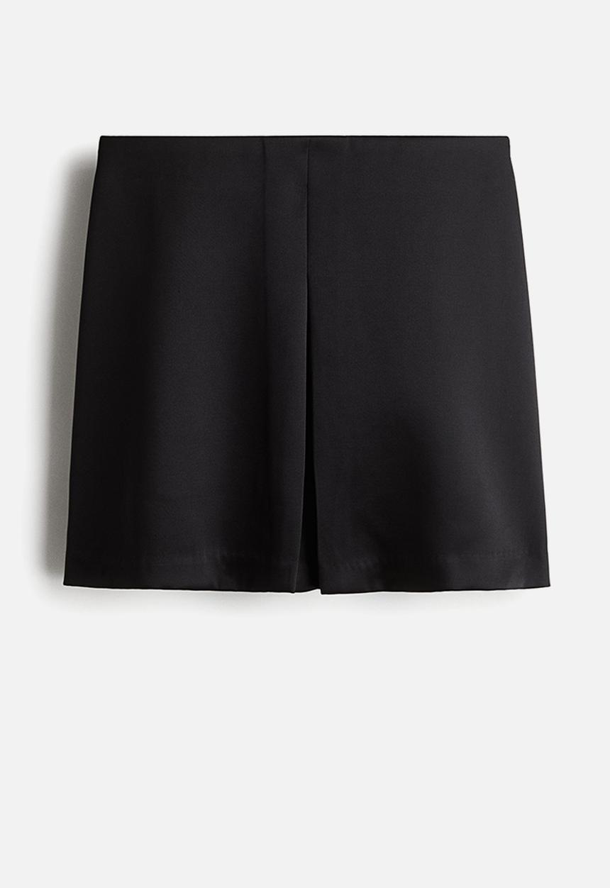 H&M - Satin skirt - black