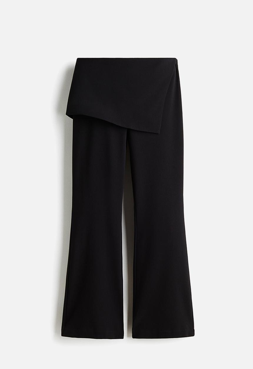 H&M - Skirt-layered trousers - black