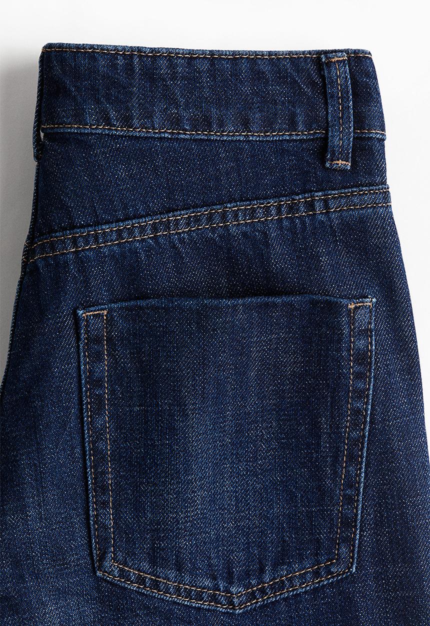 H&M - Wide high jeans - dark denim blue