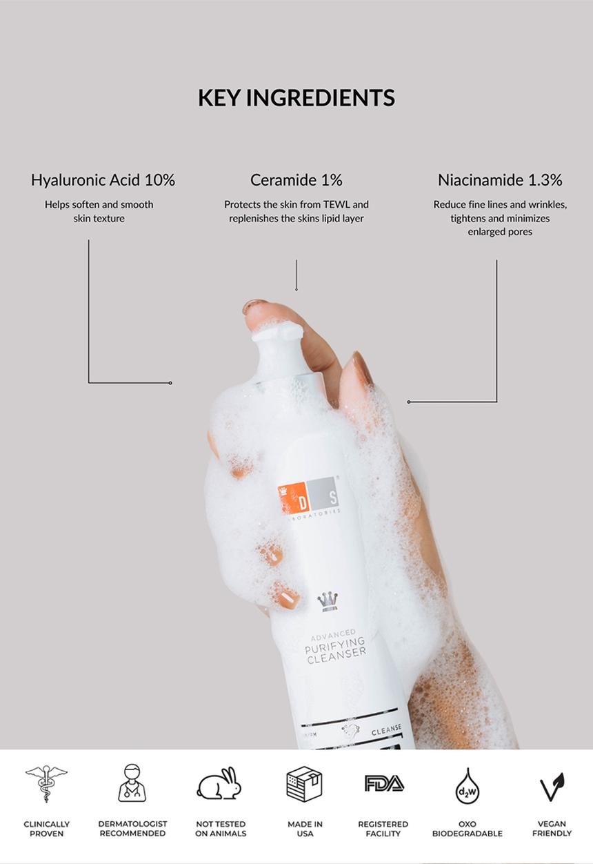 DS Laboratories  - Advanced Purifying Facial Cleanser - 200ml