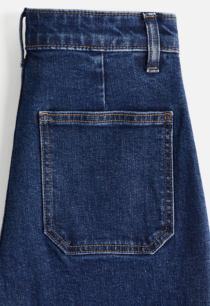 H&M - Wide high jeans - denim blue