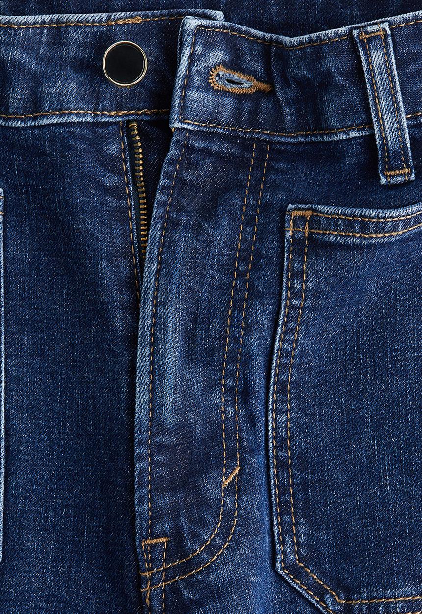 H&M - Wide high jeans - denim blue