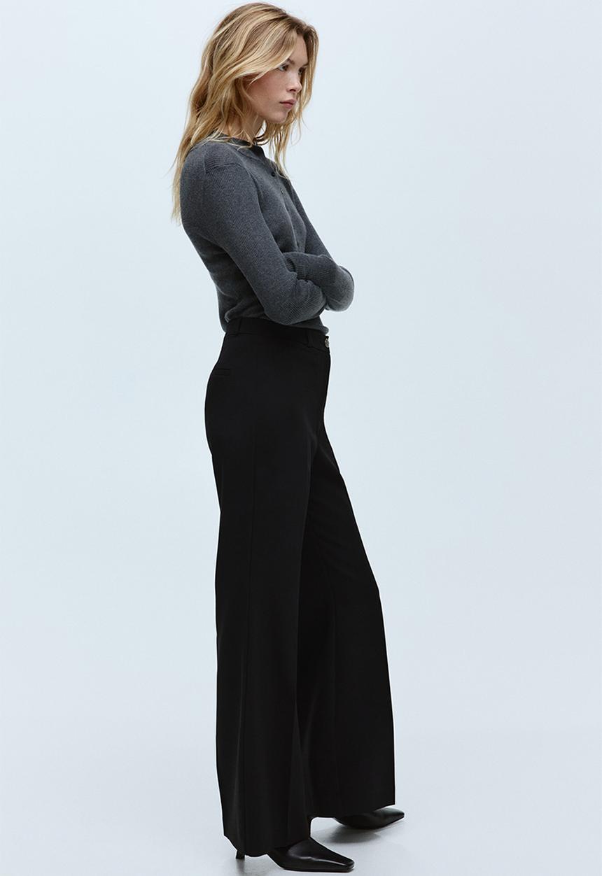 H&M - Tailored trousers - black