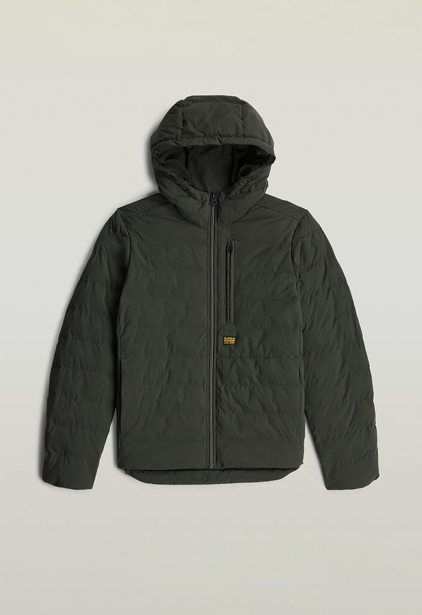 G-STAR - Foundation Hooded Liner Jacket - Asphalt Grey