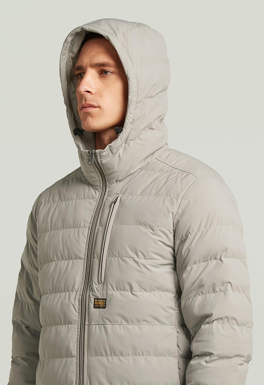 G-STAR - Foundation hooded liner jacket - elephant skin