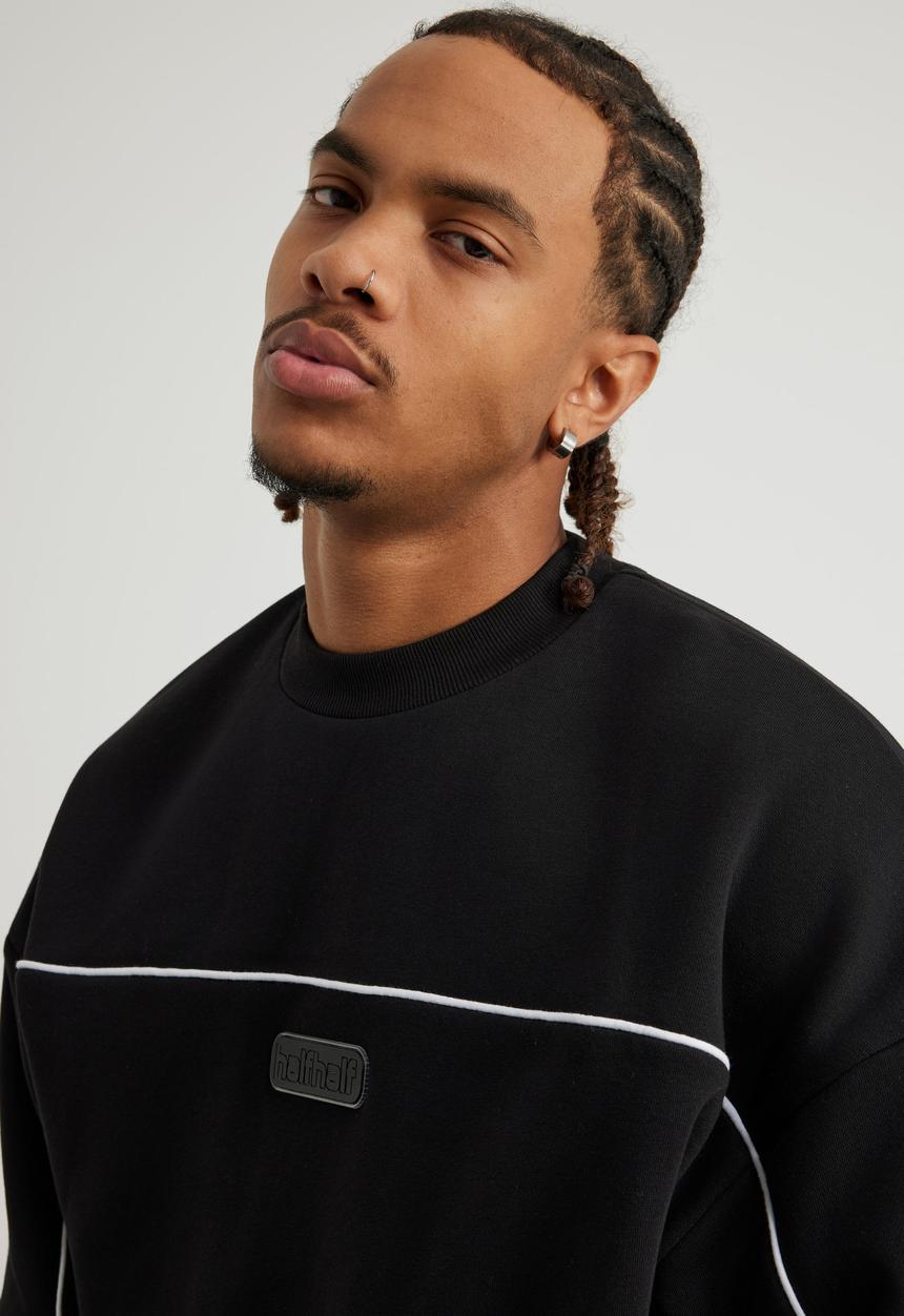 Factorie - Half Half Crew - Hh Black/Piping