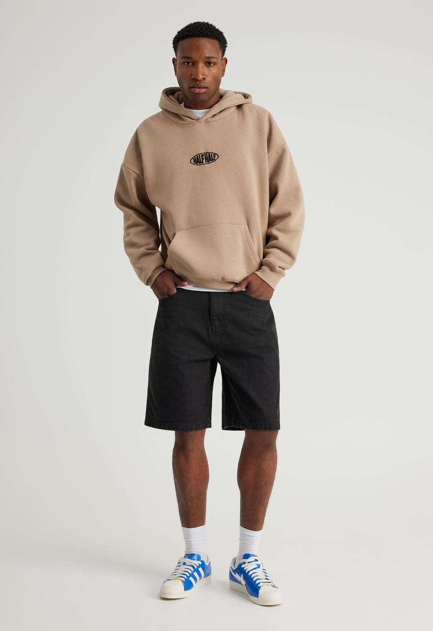 Factorie - Half Half Hoodie - Hh Crema/Damage