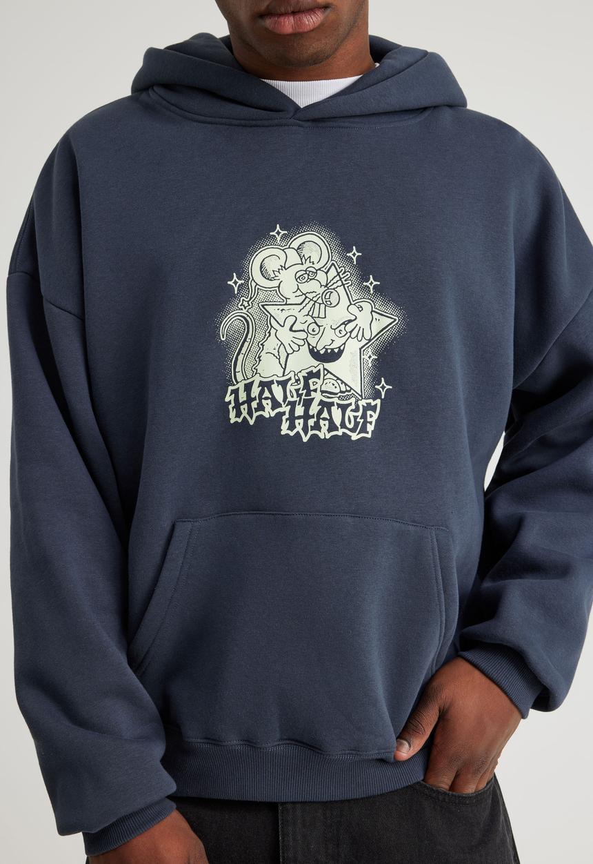 Factorie - Half Half Hoodie - Hh Seal/Magic Mouse