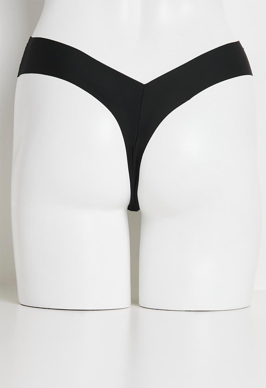 Cotton On - The Invisible G String Brief 3 Pack - Black/Frappe/Maple Sugar