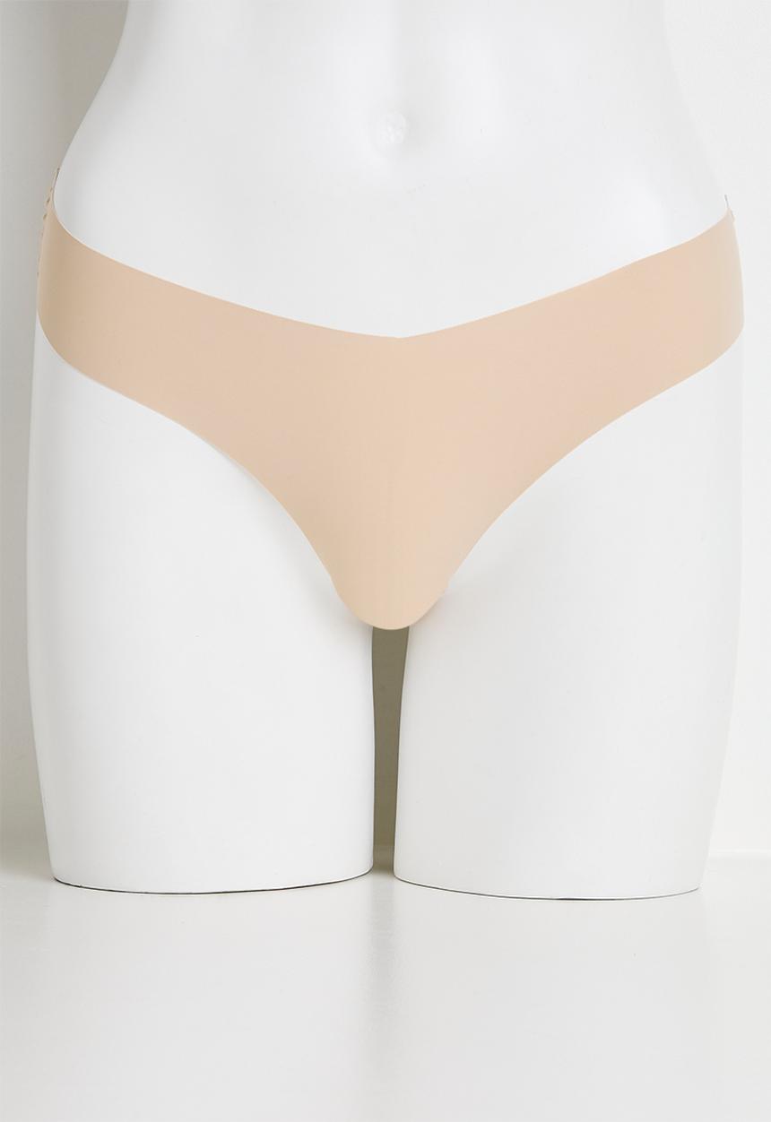 Cotton On - The Invisible G String Brief 3 Pack - Black/Frappe/Maple Sugar