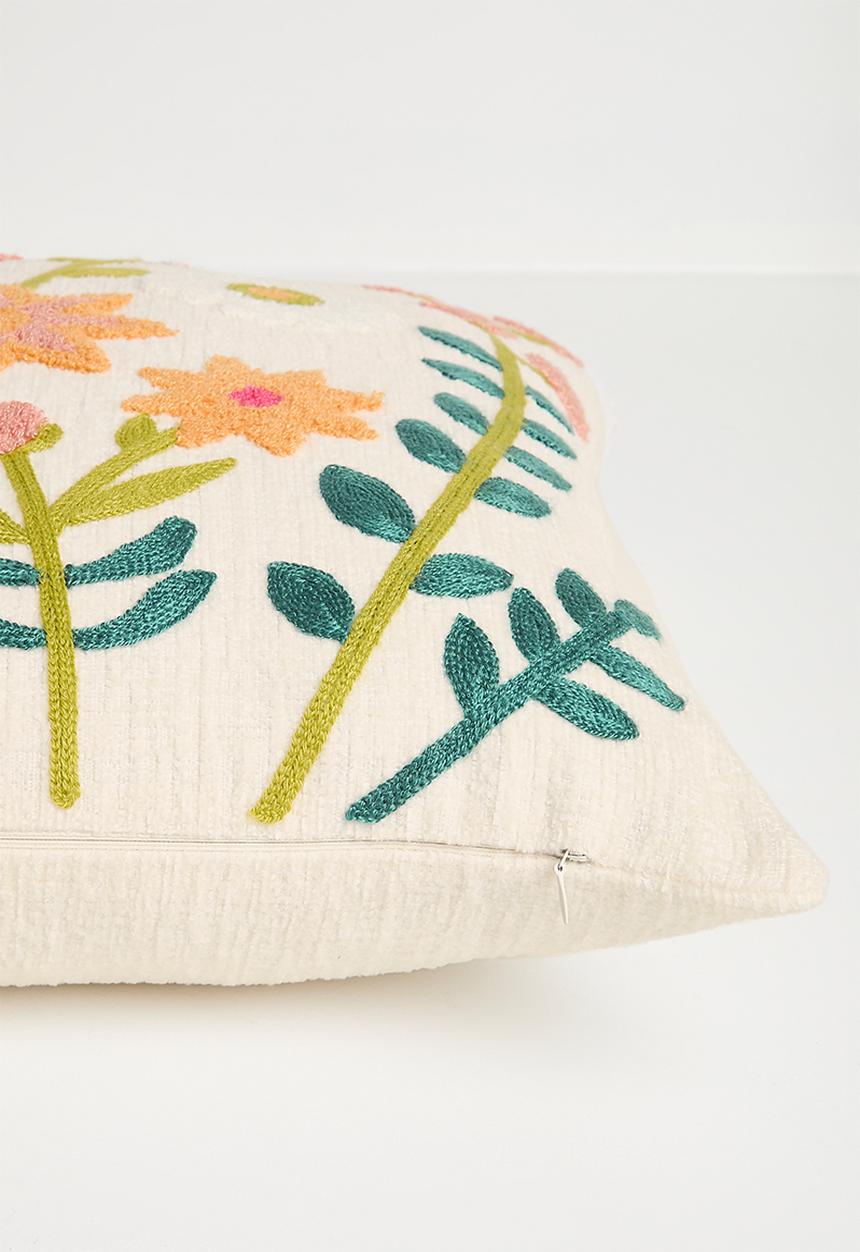Pop Candy - Floral multi cushion cover - white