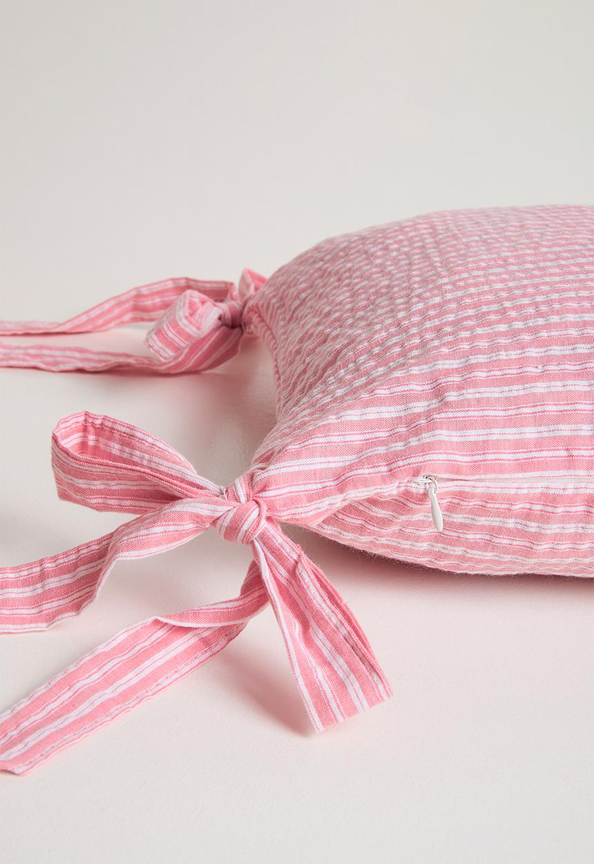 Pop Candy - Bow cornered pillow cover - pink