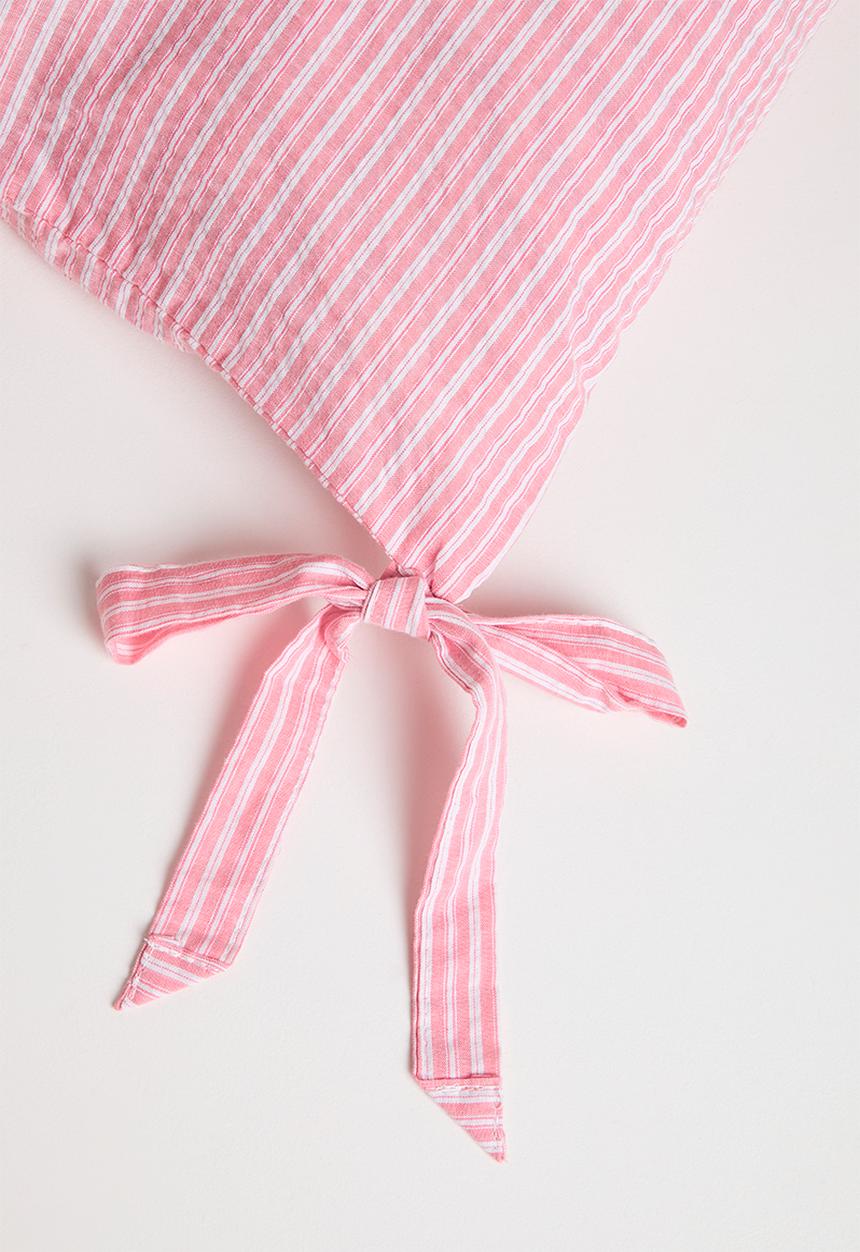 Pop Candy - Bow cornered pillow cover - pink